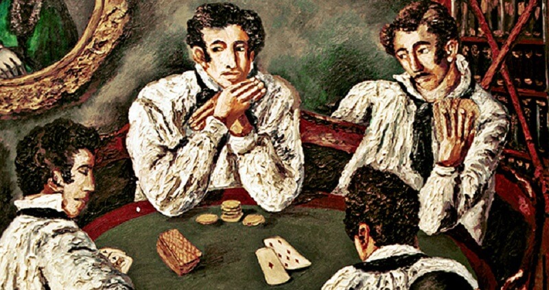 Alexander Pushkin loved to gamble